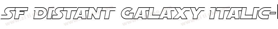 SF Distant Galaxy Italic字体转换